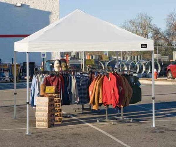 Preparing for a Flea Market with a Pop-Up Tent Pop-Up 