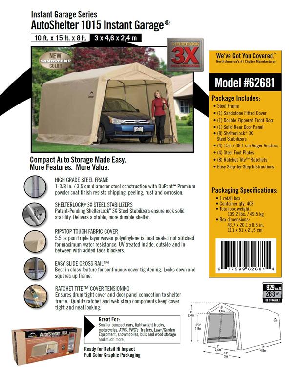Autoshelter 1015 sale