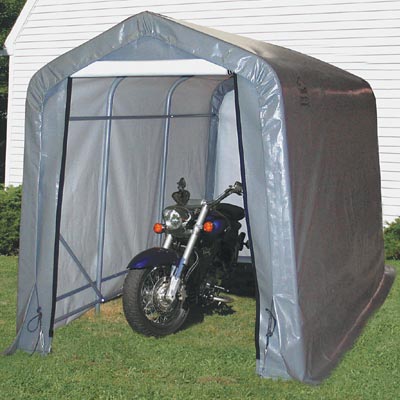 6'ft Wide Motorcycle & ATV Polyethylene Carport Shelters