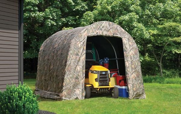8 Wx8 Lx7 H Roundtop Camo Shed 8 Wx8 Lx7 H Roundtop Camo Shed, Round Top Storage Shelters