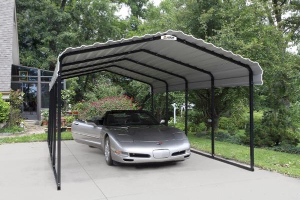 Arrow 12 X 20 X Ft Steel Carport Kit In Eggshell | lupon.gov.ph