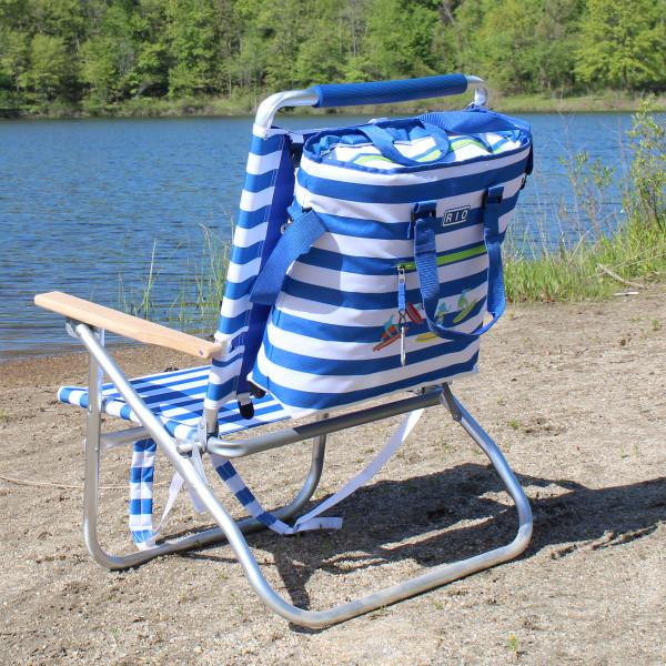 Rio Beach Backpack Chair Easy In, Easy Out Cabana Stripe