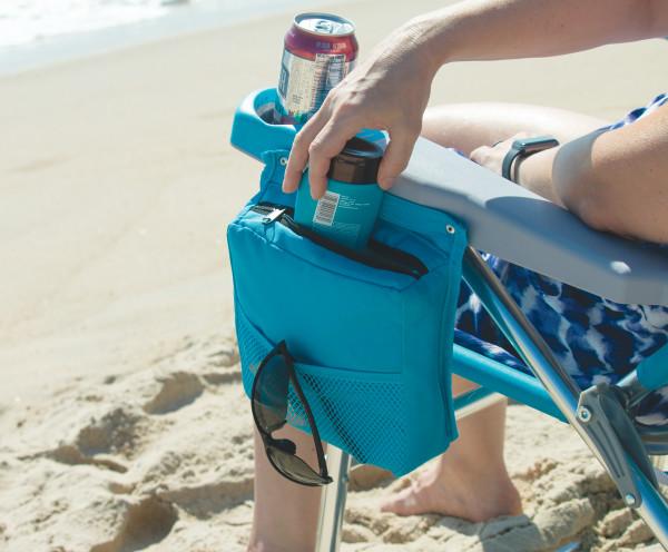 Rio Beach 17 in. Beach Chair with Deluxe Arms Turquoise